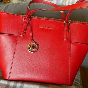 Michael Kors Vibrant Red Tote